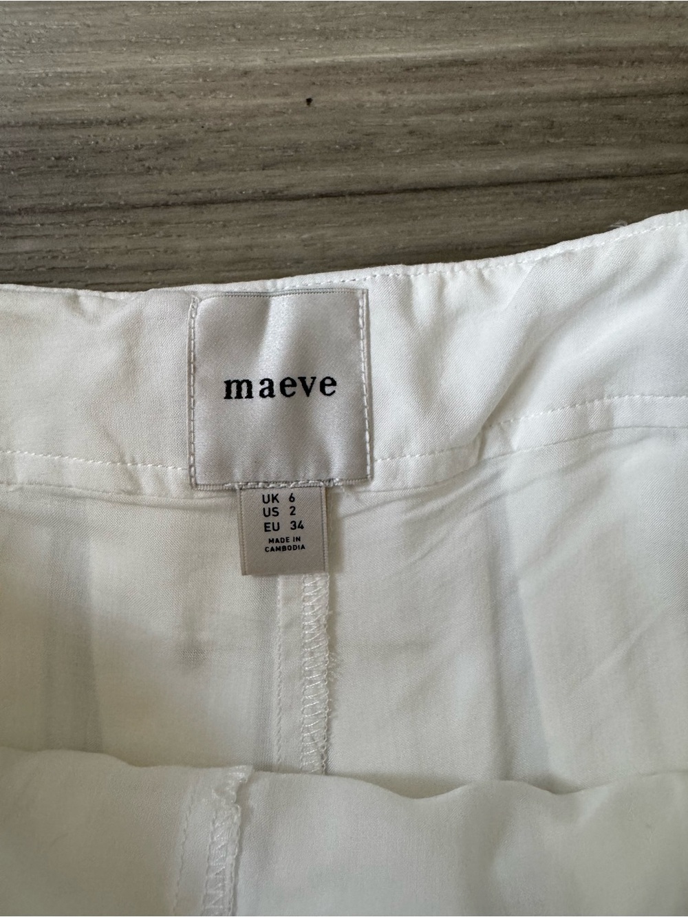 NWT Maeve Detail Pleated Tennis Mini Skirt in White Size 2 - Picture 7 of 10